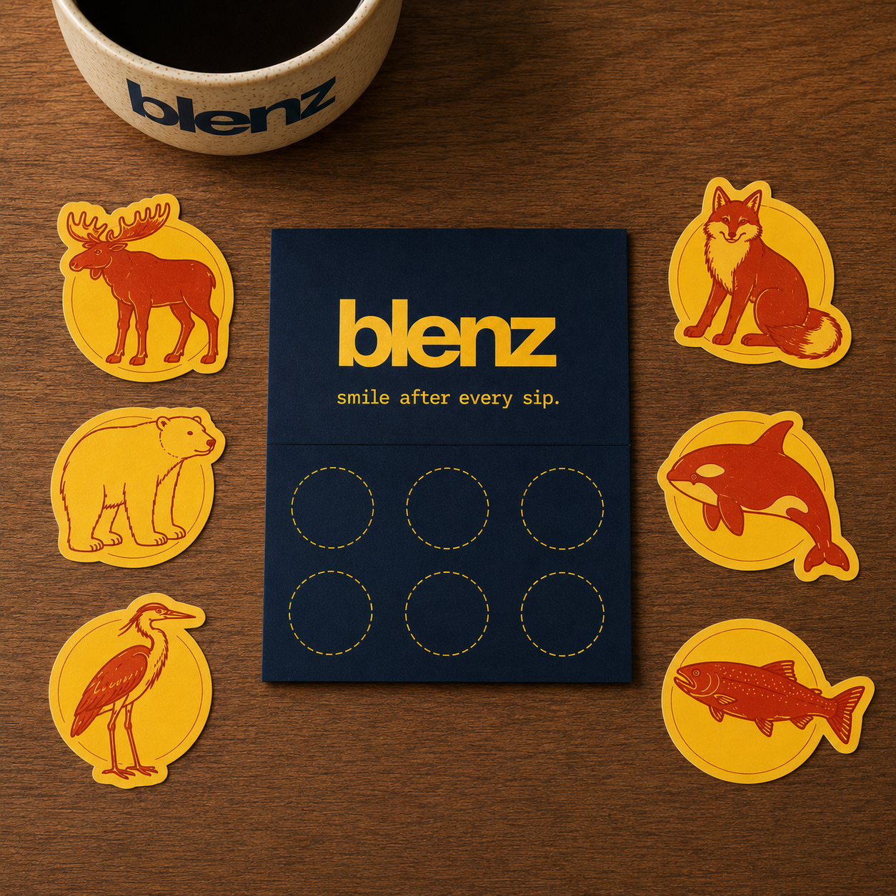 Blenz Sticker Card